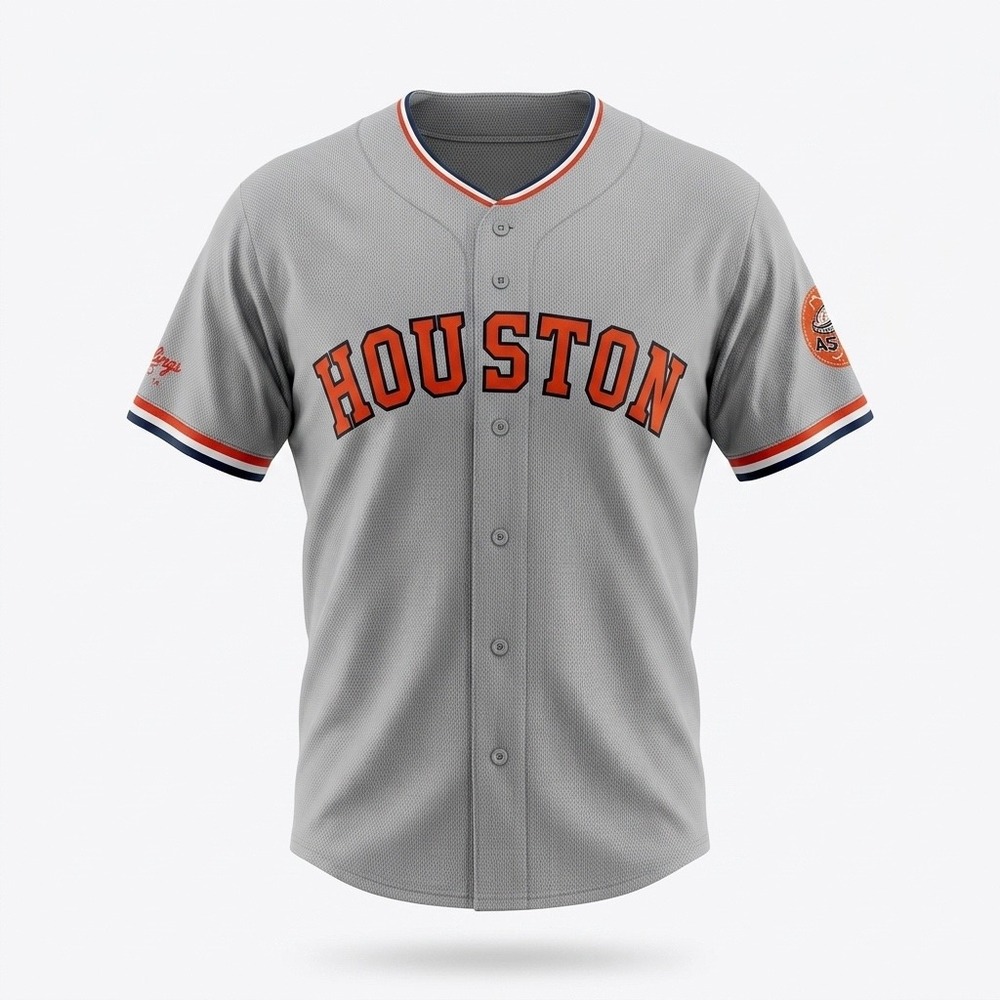 Houston Astros Jeremy Pena 3 Baseball Jersey Mens XL Grey Chick-fil-A Promo